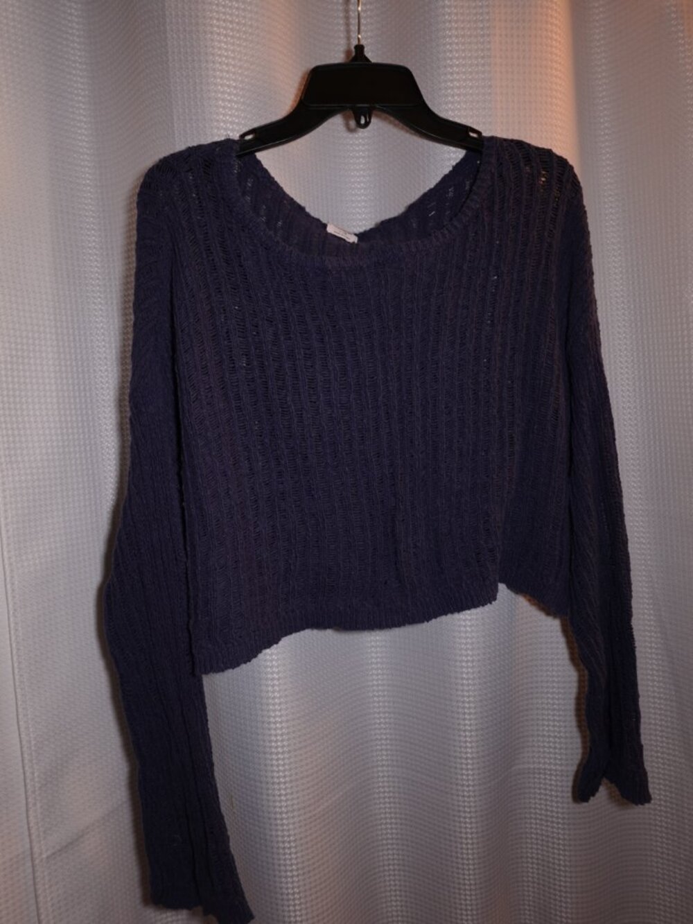 Navy Blue Cotton On See Through Long Sleeve